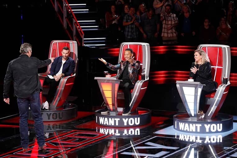WATCH: New ‘The Voice’ Coach John Legend Is Blocked THREE Times