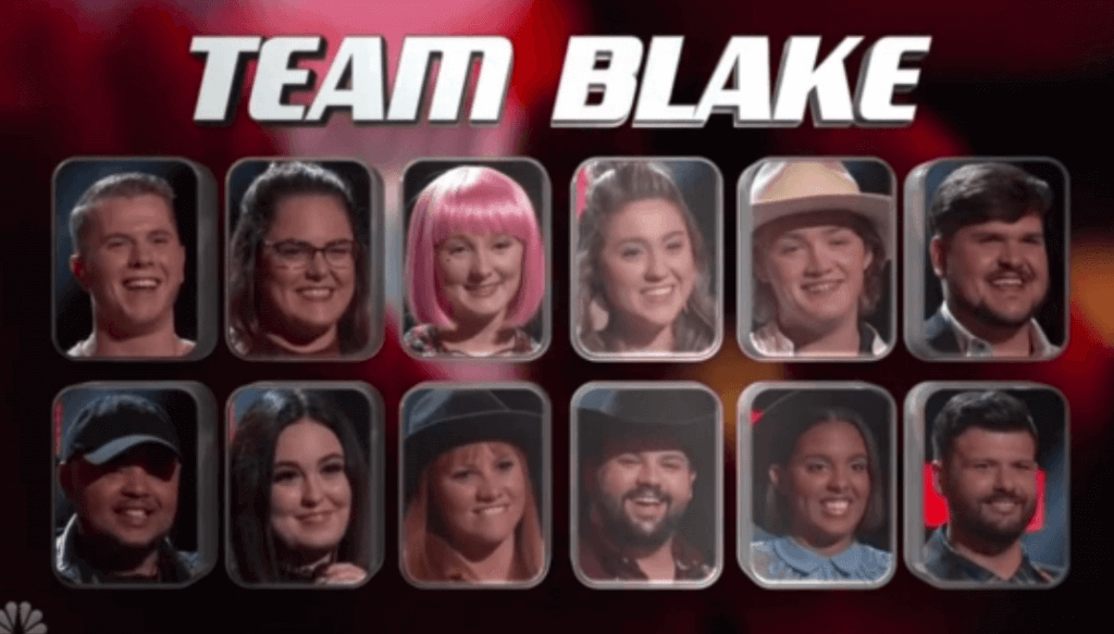 The Voice Season 16 Team Blake Shelton