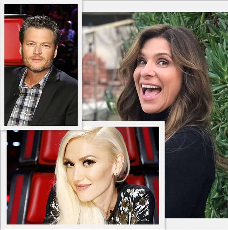 Blake, Gwen and Jerilynn at The Voice
