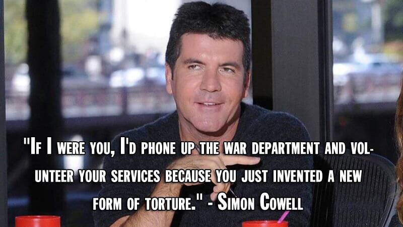 Simon Cowell: Best TV Insults Of All Times.