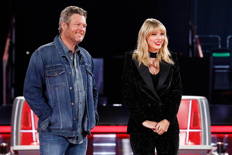 Taylor Swift and Blake Shelton on "The Voice" Knockouts