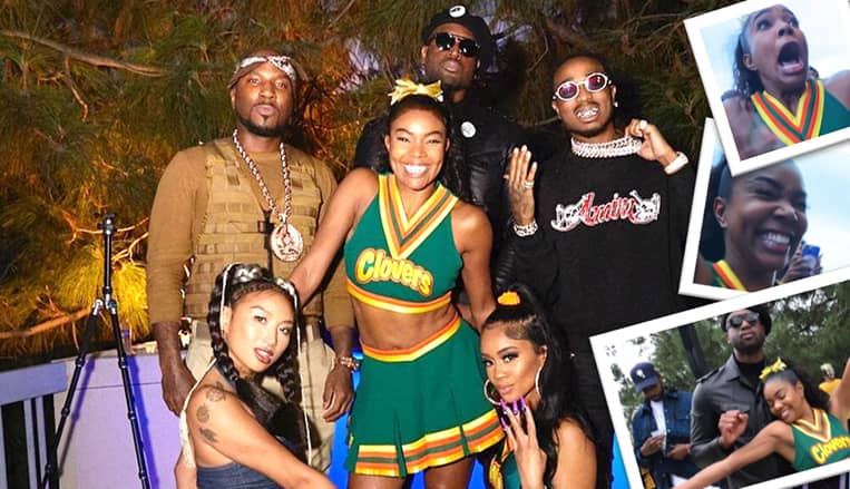 Gabrielle Union and guests at her birthday party