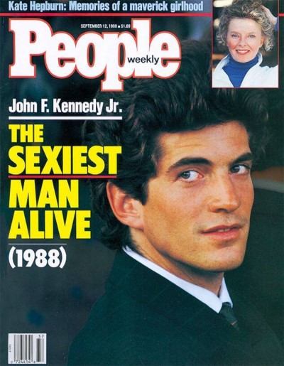 John F. Kennedy Jr. on the cover of People's Sexiest Man Alive issue