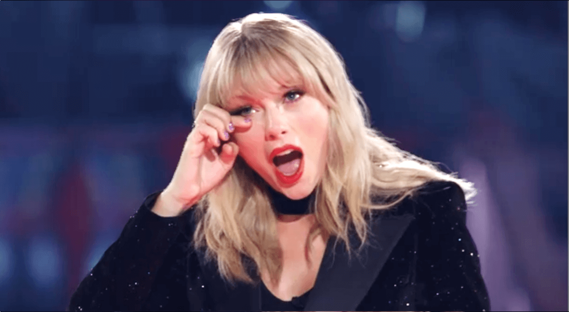 taylor swift crying the voice