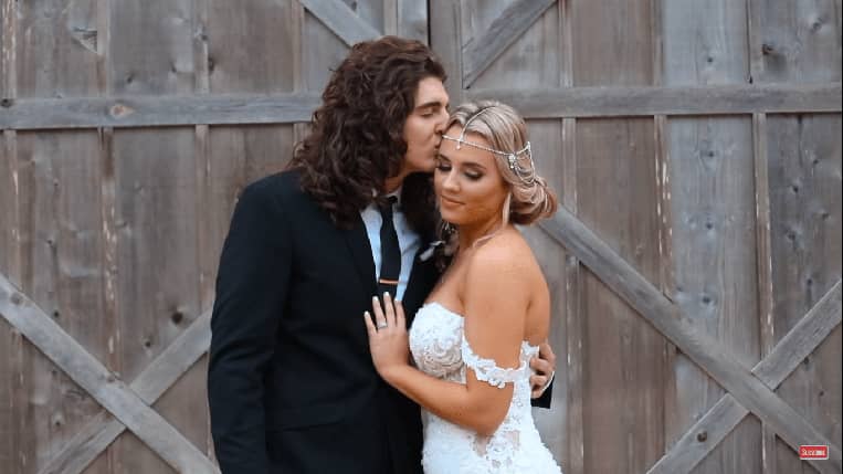 Gabby Barrett and Cade Foehner at their 2019 wedding