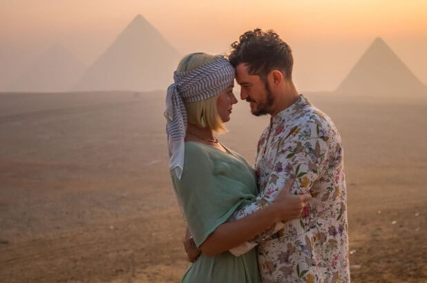 Katy Perry and Orlando Bloom in Egypt