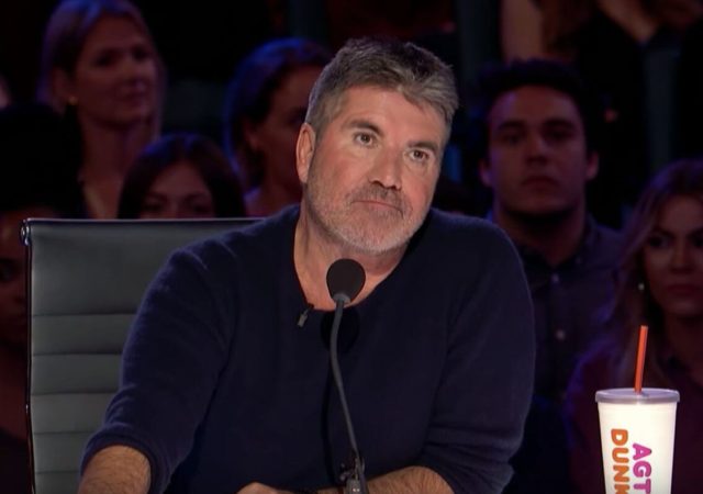 Simon Cowell judging on "AGT"