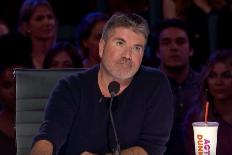Simon Cowell judging on "AGT"