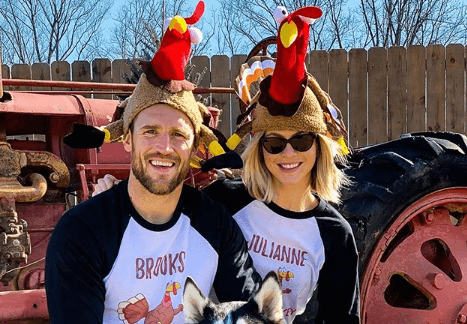 Brooks Laich and Julianne Hough on Thanksgiving