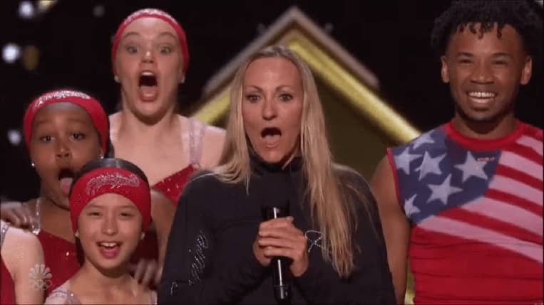 Silhouettes receives the Golden Buzzer on "AGT Champions"