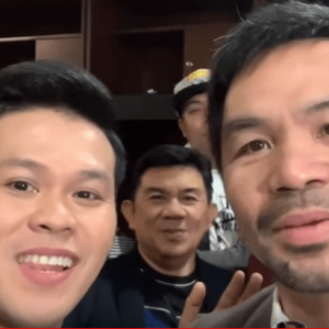 Marcelito Pomoy and Manny Pacquiao