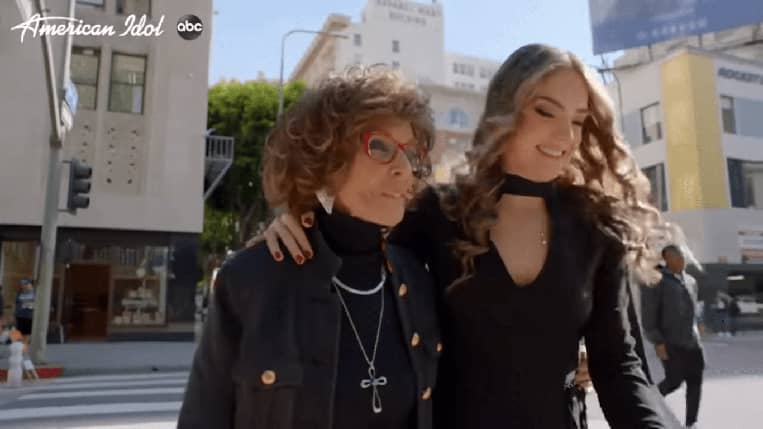Lauren Mascitti and her grandmother on "American Idol"