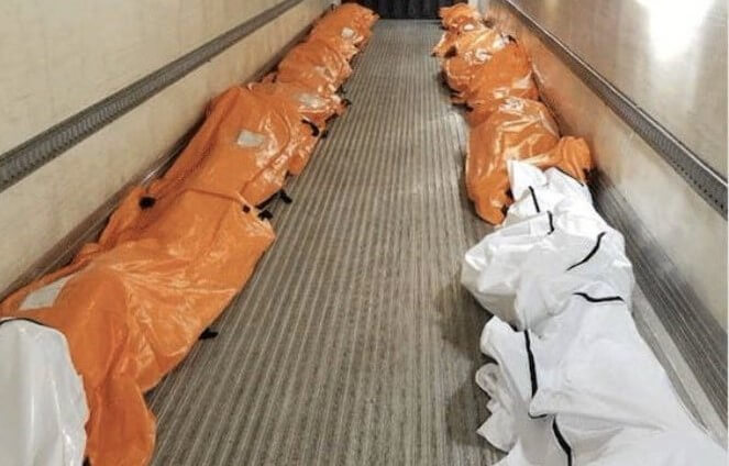 Ny Nurse Shares Devastating Photo Of Piling Dead Bodies In Body