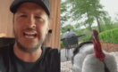 Luke Bryan Shows Off Pet Turkey & Tells Us How He’s Going To EAT It!