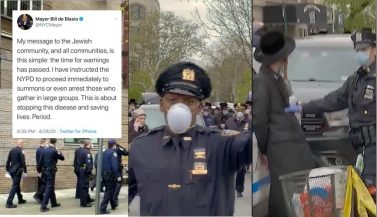 War Zone in Brooklyn: Mayor Bill de Blasio Unleashes Army of NYPD On Hasidic Jewish Neighborhood After Controversial Threats