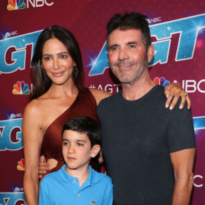 Lauren Silverman, Simon Cowell and their son Eric on the 'America's Got Talent' red carpet