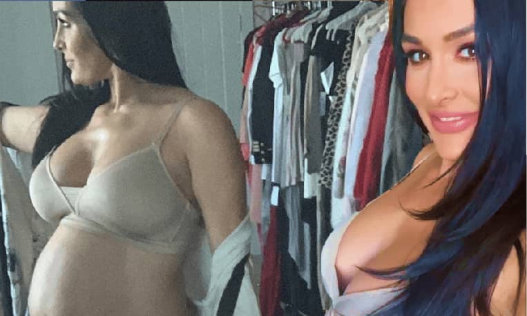 Nikki Bella Shows Off Her Huge ‘Cute’ Pregnant Belly And Predicts Her Moms Reaction