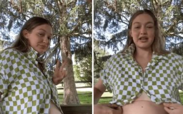 Gigi Hadid ‘Airs Out’ Her Baby Bump On Instagram Live [VIDEO]
