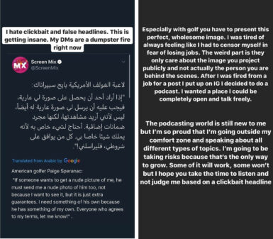 Golfer Paige Spiranac Begs Fans To Stop Sending Her Nudes After