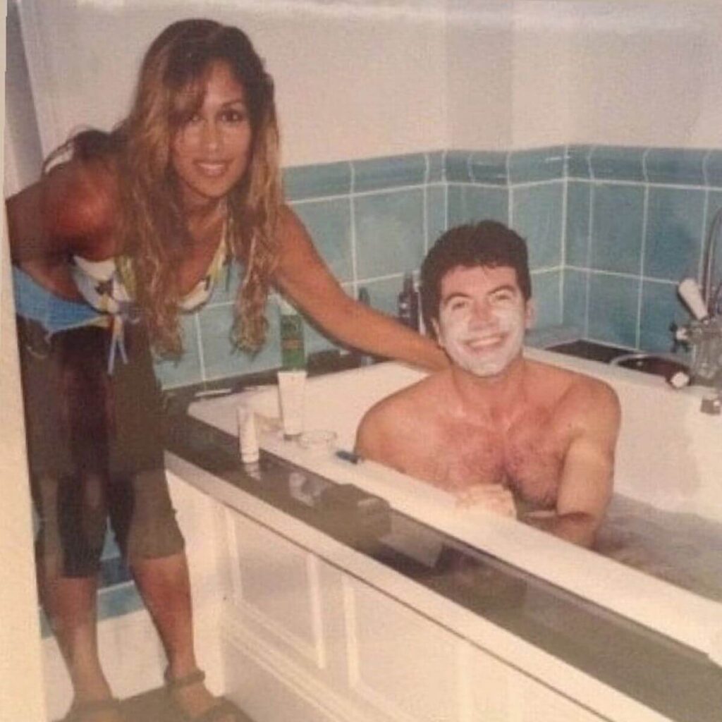 Simon Cowell Looks Unrecognizable In Nude Bath Time Throwback Picture.