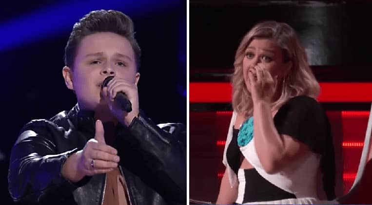 Kelly Clarkson Breaks Down In Tears After Watching Emotional Performance On 'The Voice'