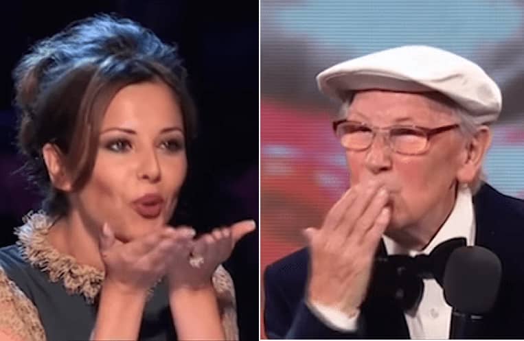 82-Year-Old ‘X Factor’ Singer FLIRTS With Cheryl [VIDEO]