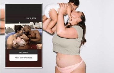 Ashley Graham Goes Full Nude: Shares Intimate Pregnancy, Home Birth and Breastfeeding Photos [VIDEO]