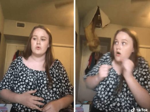 Mom Accidentally Falls Through The Ceiling During Daughter's Talent ...