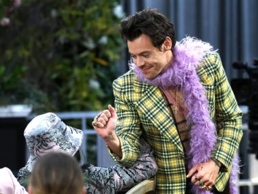 Harry Styles Has HUGE Day Out At The Grammys After Winning For The First Time