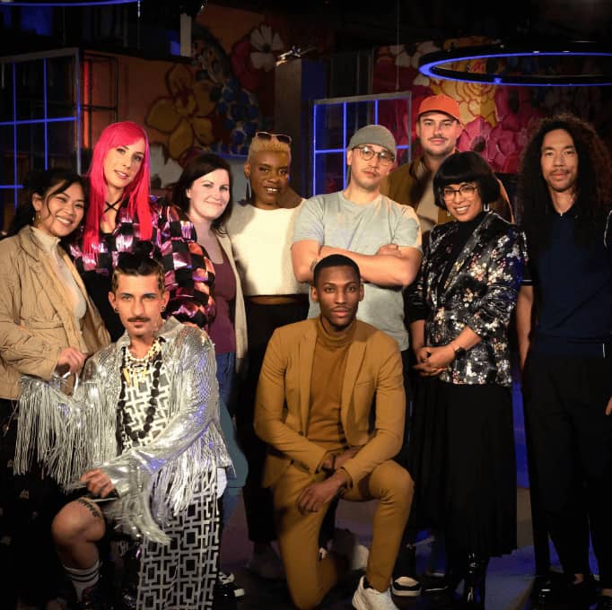 The contestants and judges of Exposure on Hulu