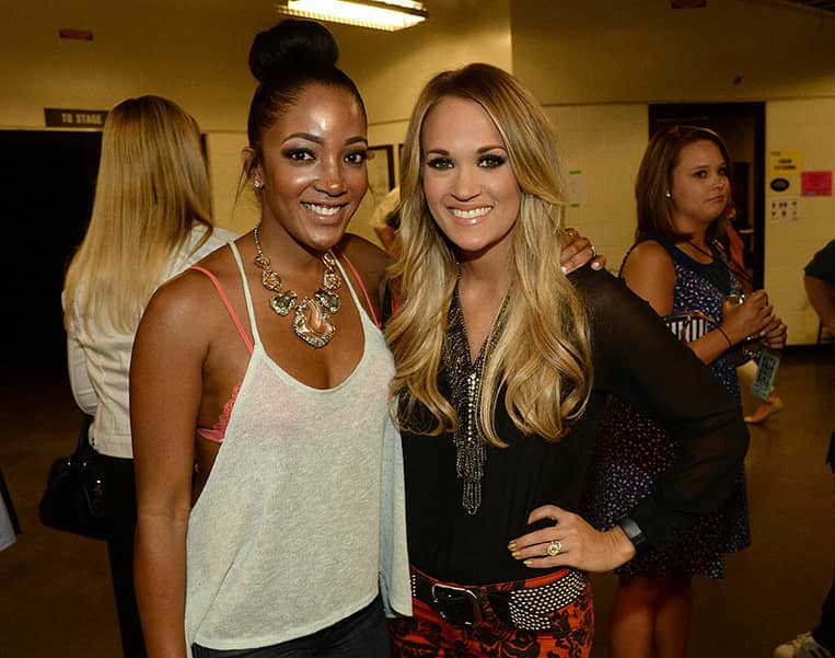 Carrie Underwood and Mickey Guyton