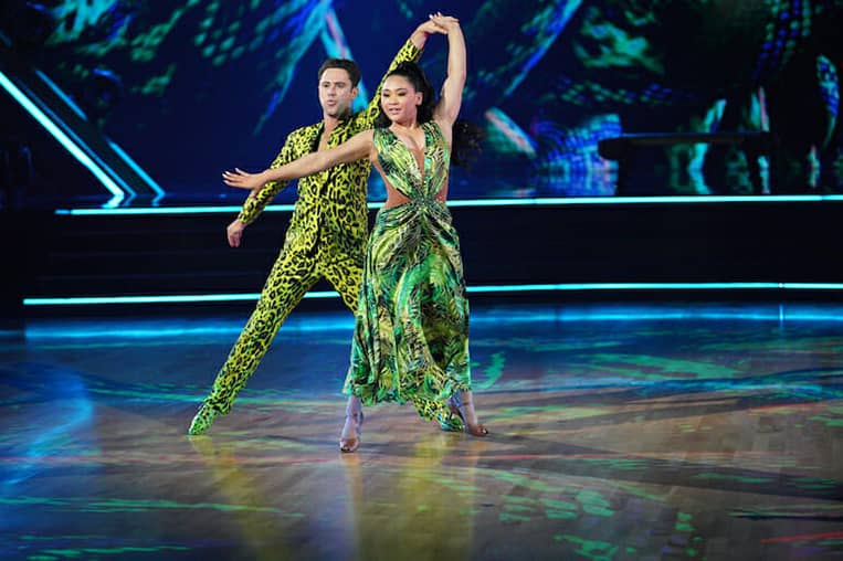 Suni Lee and Sasha Farber Dancing with the Stars
