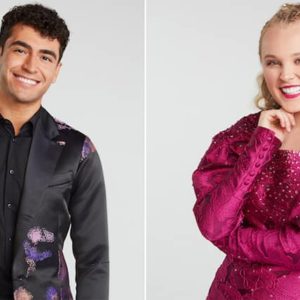 Ezra Sosa and JoJo Siwa
