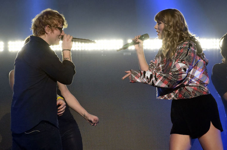 Ed Sheeran and Taylor Swift