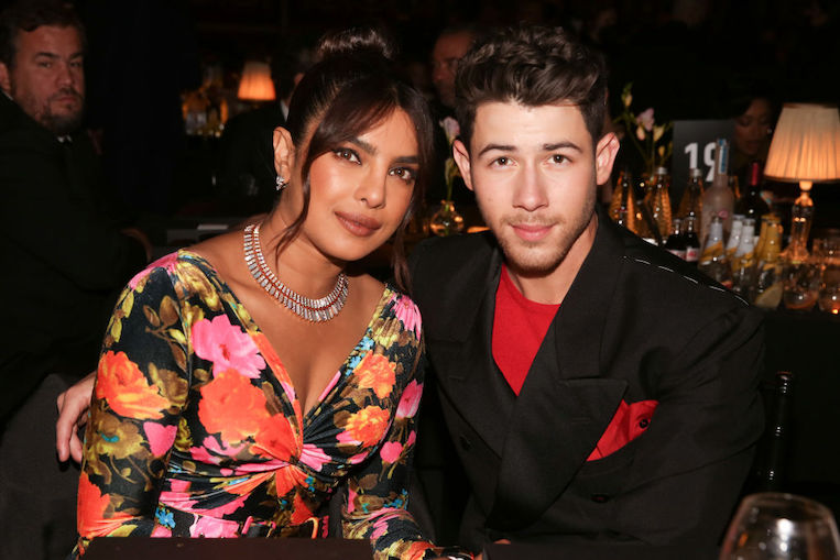 Nick Jonas and Priyanka Chopra at the The Fashion Awards 2021