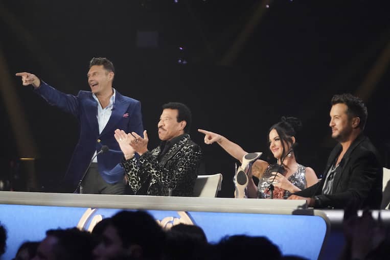 Ryan Seacrest, Lionel Richie, Katy Perry, and Luke Bryan on 'American Idol'