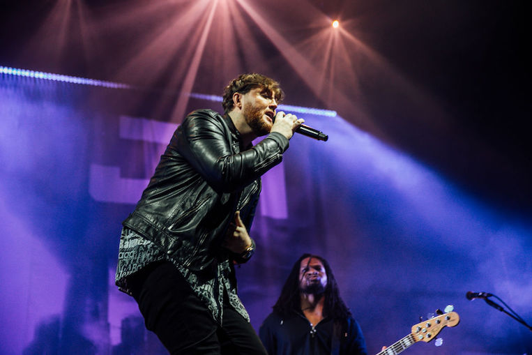James Arthur performs on stage at Motorpoint Arena Cardiff