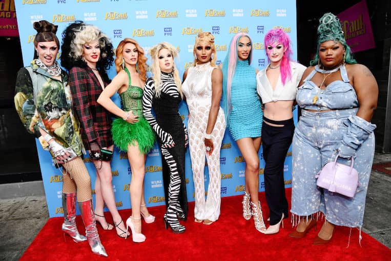 Daya Betty, Bosco, Jasmine Kennedie, Willow Pill, Angeria Paris VanMichaels, Kerri Colby, Lady Camden, Kornbread "The Snack" Jeté at RuPaul's Drag Race Season 14 FYC Party at Rocco's West Hollywood
