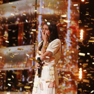 Heidi Klum hits the Golden Buzzer for Lily Meola