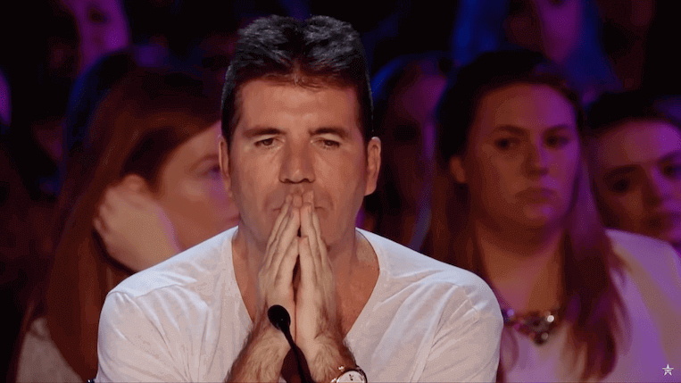 simon cowell cries america