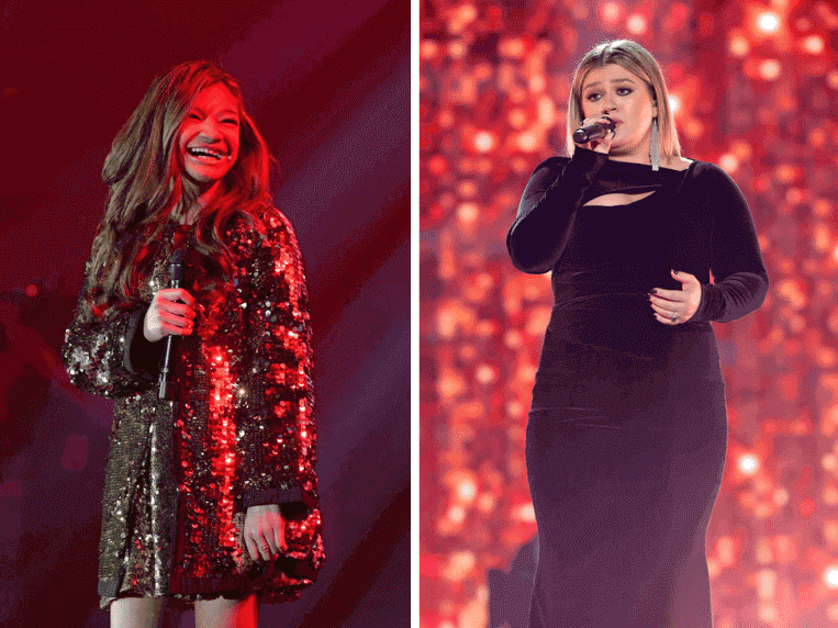 Angelica Hale and Kelly Clarkson
