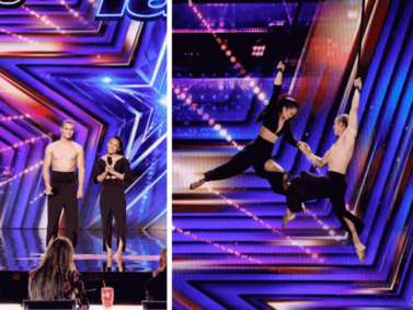 Duo Mico Flies High Above the Stage in Their Aerial Strap ‘AGT’ Audition