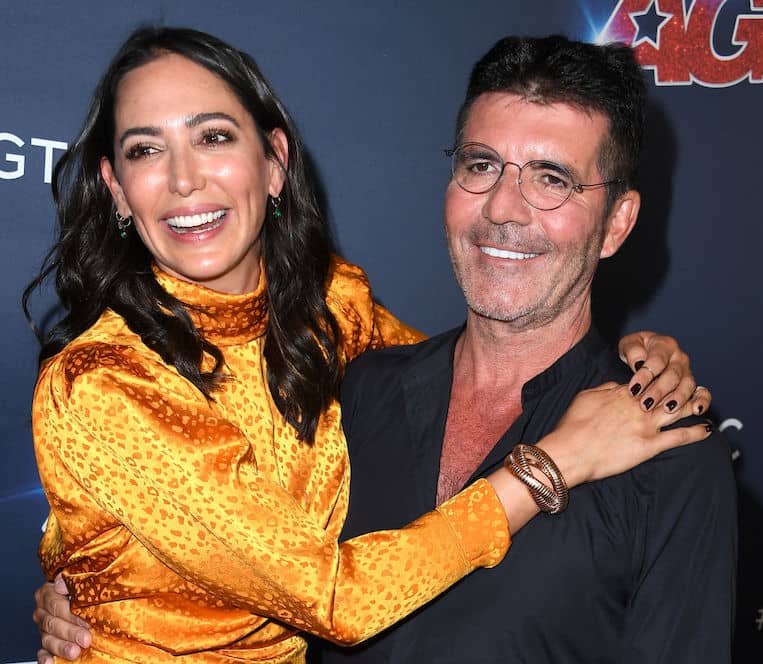 Simon Cowell and Lauren Silverman at 'America's Got Talent'