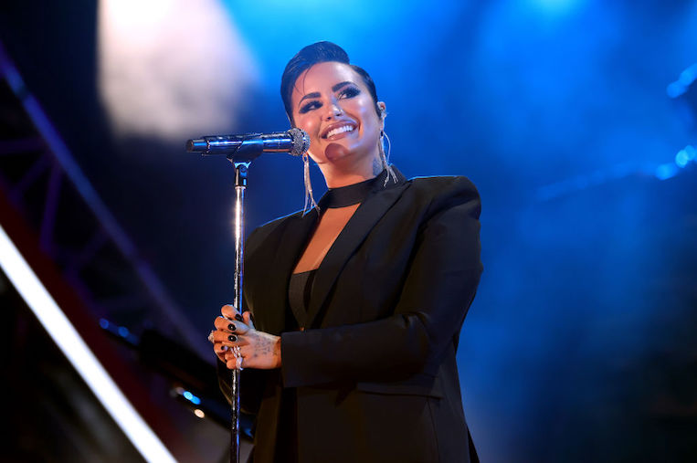 Demi Lovato performs at Global Citizen