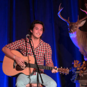 Laine Hardy performs at Country Outdoors Writers Round