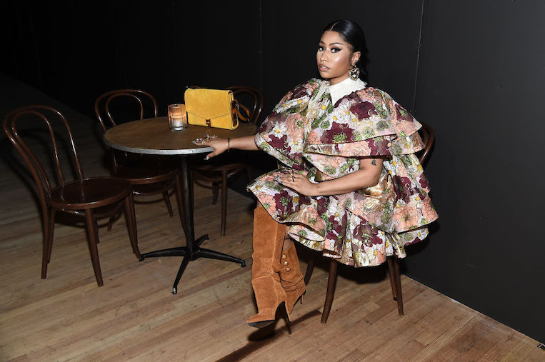 Nicki Minaj poses at the Marc Jacobs Fall 2020 Runway Show