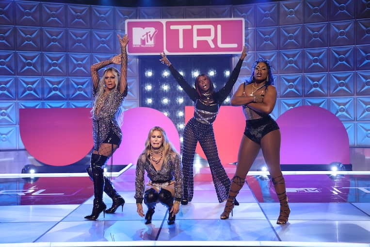 Raja, Trinity the Tuck, Shea Couleé, and Monét X Change on RuPaul's Drag Race All Stars 7
