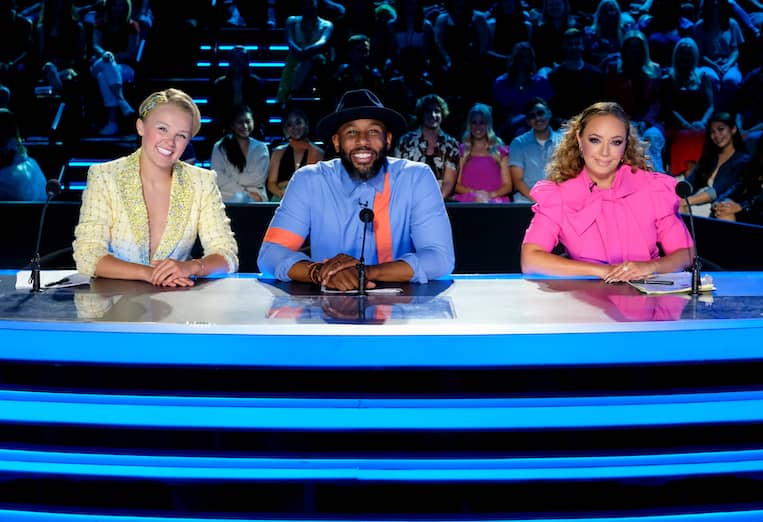 JoJo Siwa, Stephen "tWitch" Boss, and Leah Remini on the 'So You Think You Can Dance' judging panel