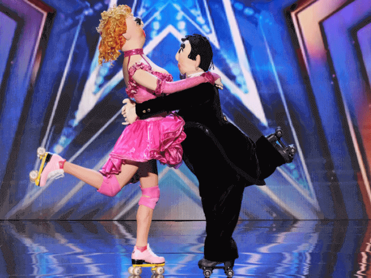 Sergio and Lucy on the 'America's Got Talent' stage