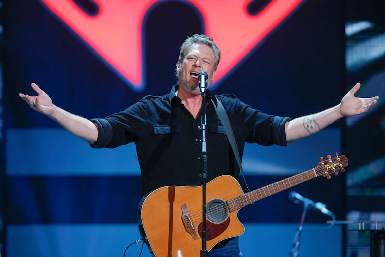 Blake Shelton performs at the iHeartCountry Festival 2021